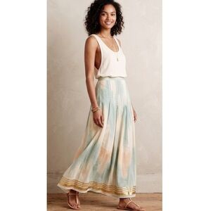 Anthropologie Floreat Far Seas Maxi Skirt Summer Boho